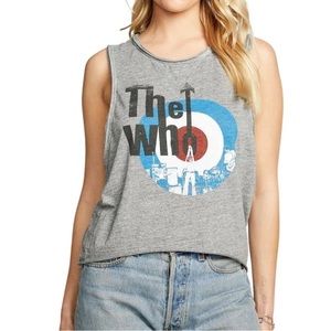 NWT Chaser The Who w/Target Tank in Grey Rock Band Album Tee TShirt Top M